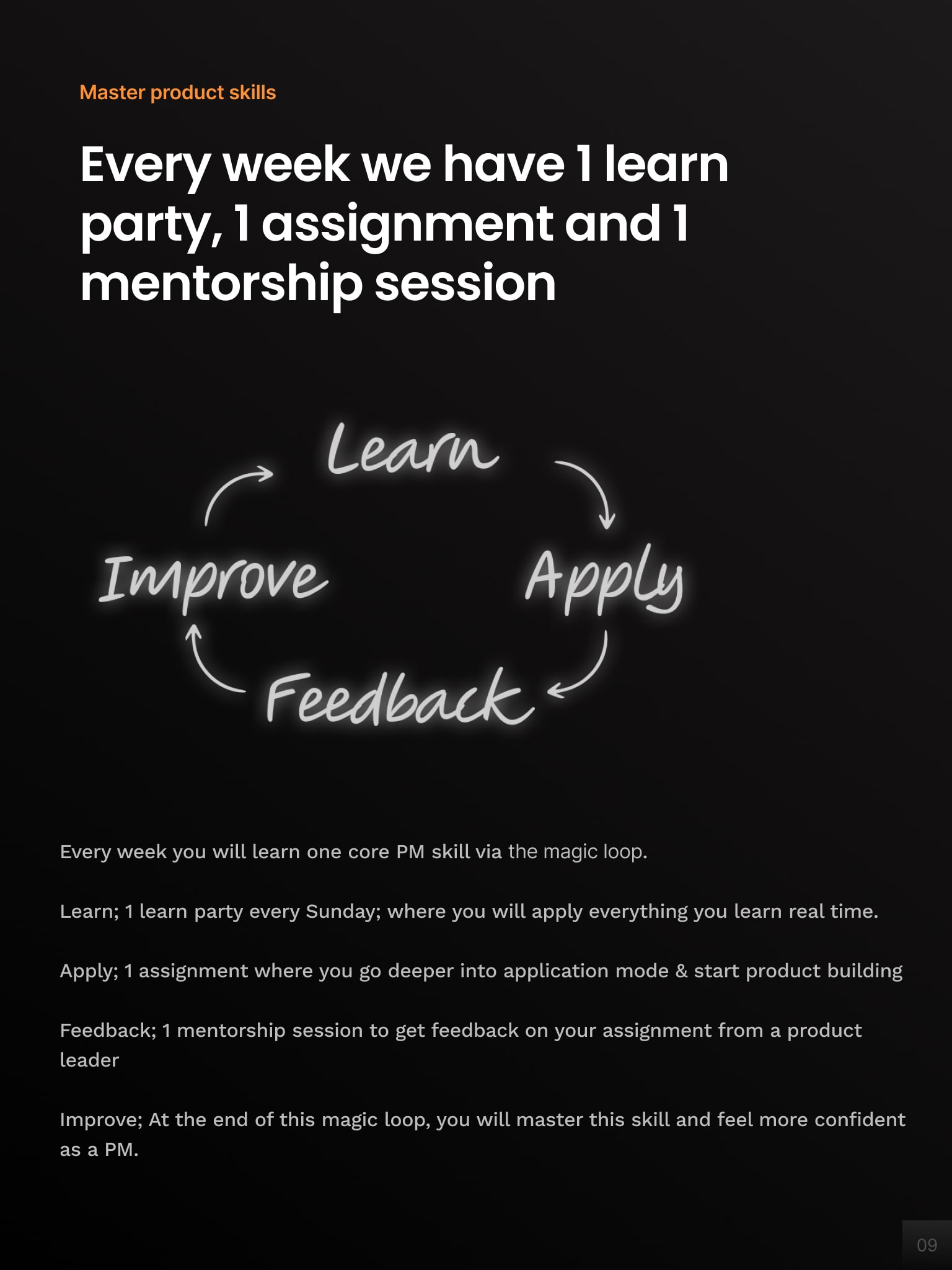 Product Management Launchpad Curriculum Page 09