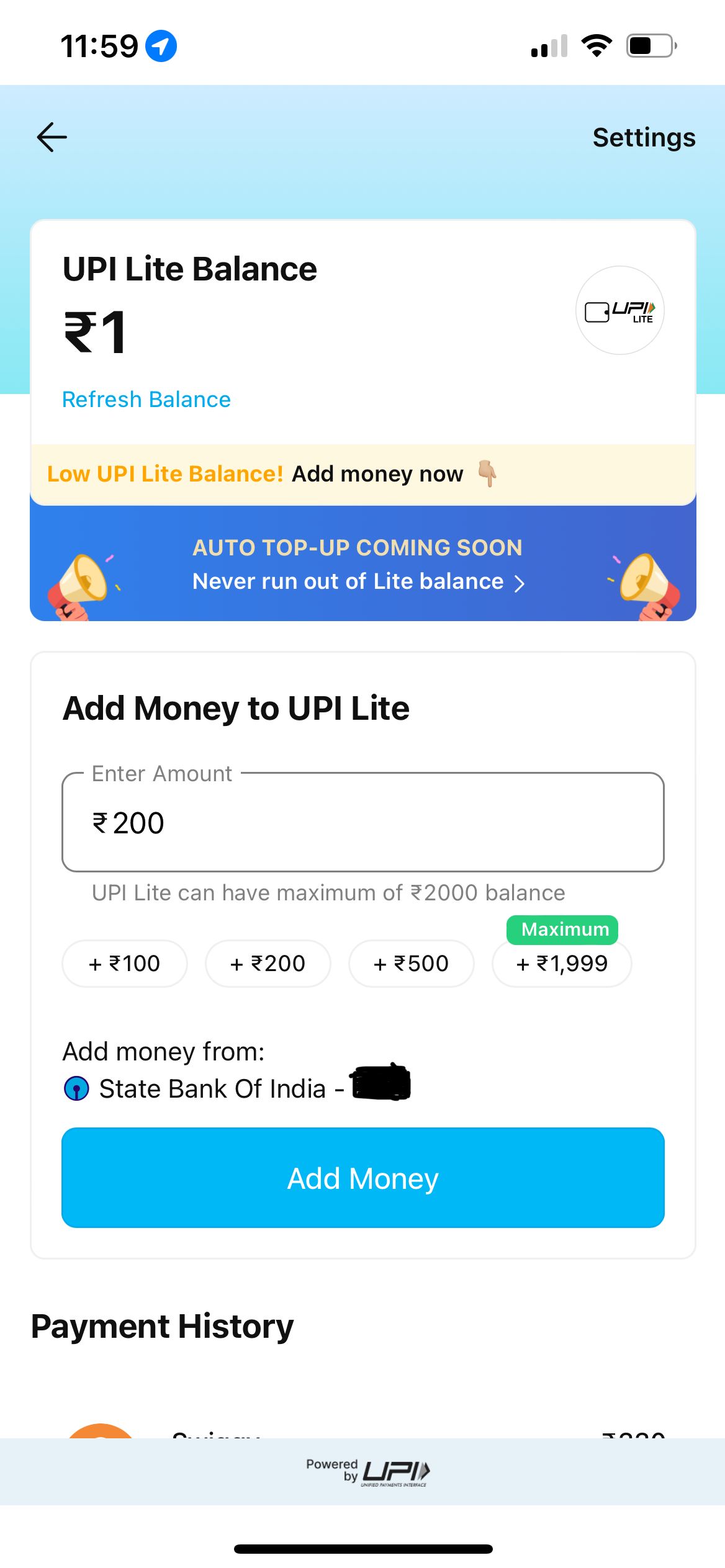 Paytm’s UPI Lite enables PIN-less small-ticket transactions, making digital payments faster, smoother, and more convenient for users.