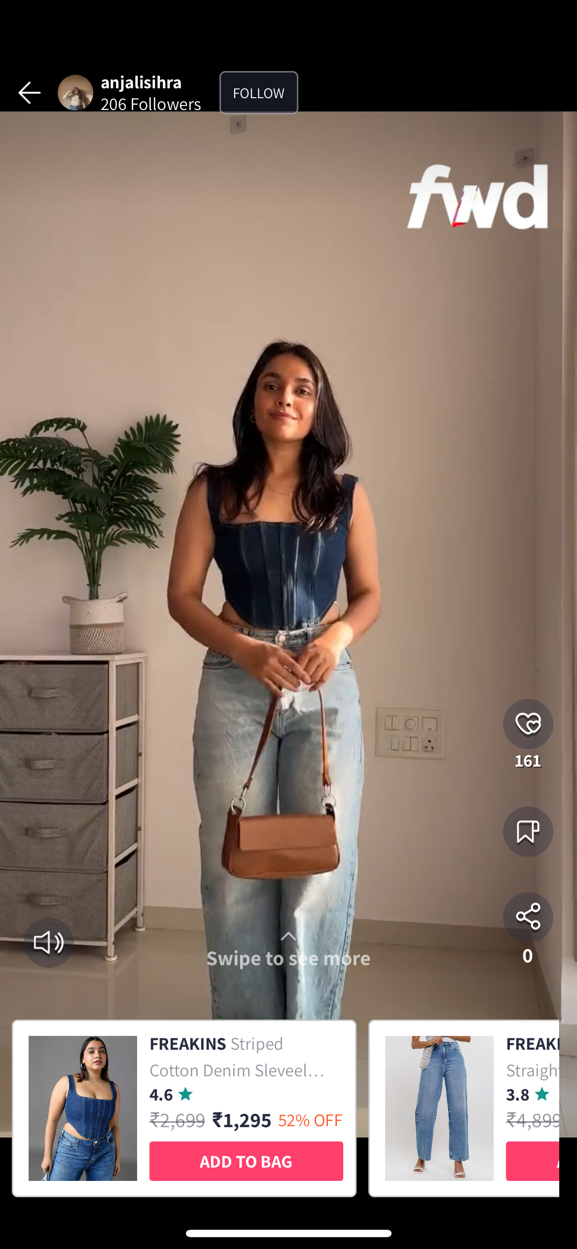 Myntra Minis feature showcasing shoppable fashion reels, seamlessly blending fashion discovery with instant purchasing